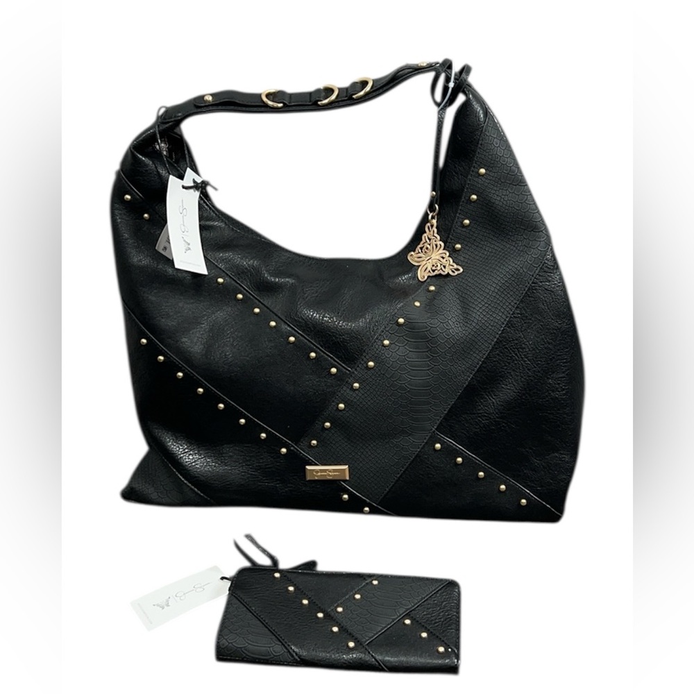 Jessica Simpson Women’s Taylor Hobo Bag, Meteorite Black